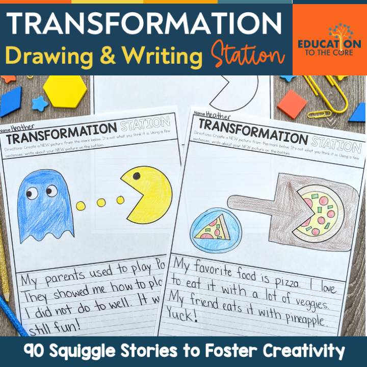 Transformation Drawing & Writing Station: 90 Squiggle Stories