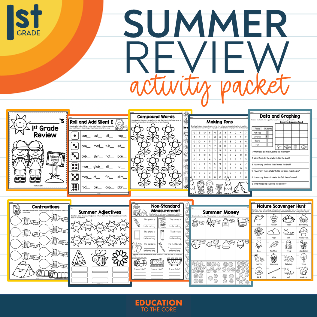 1st Grade Summer Review Packet