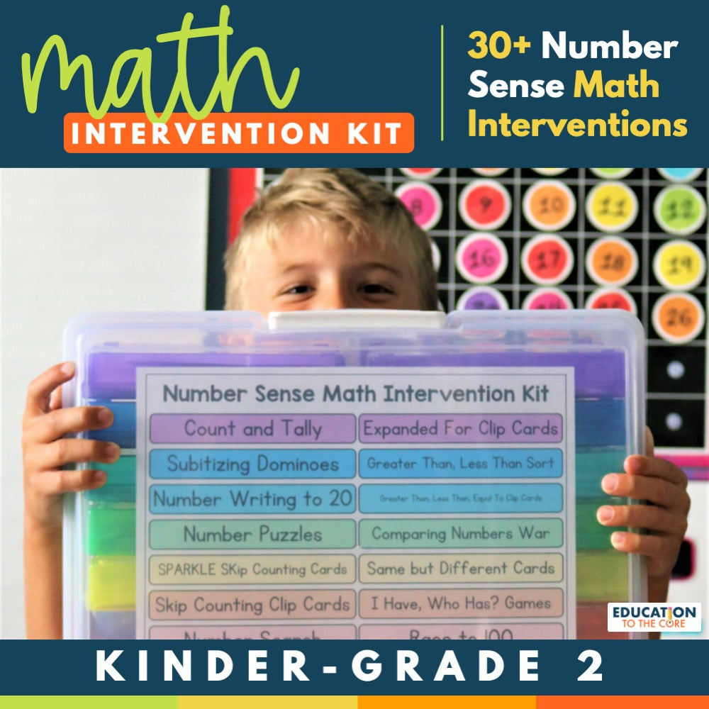 Math Intervention Kit: Number Sense Activities