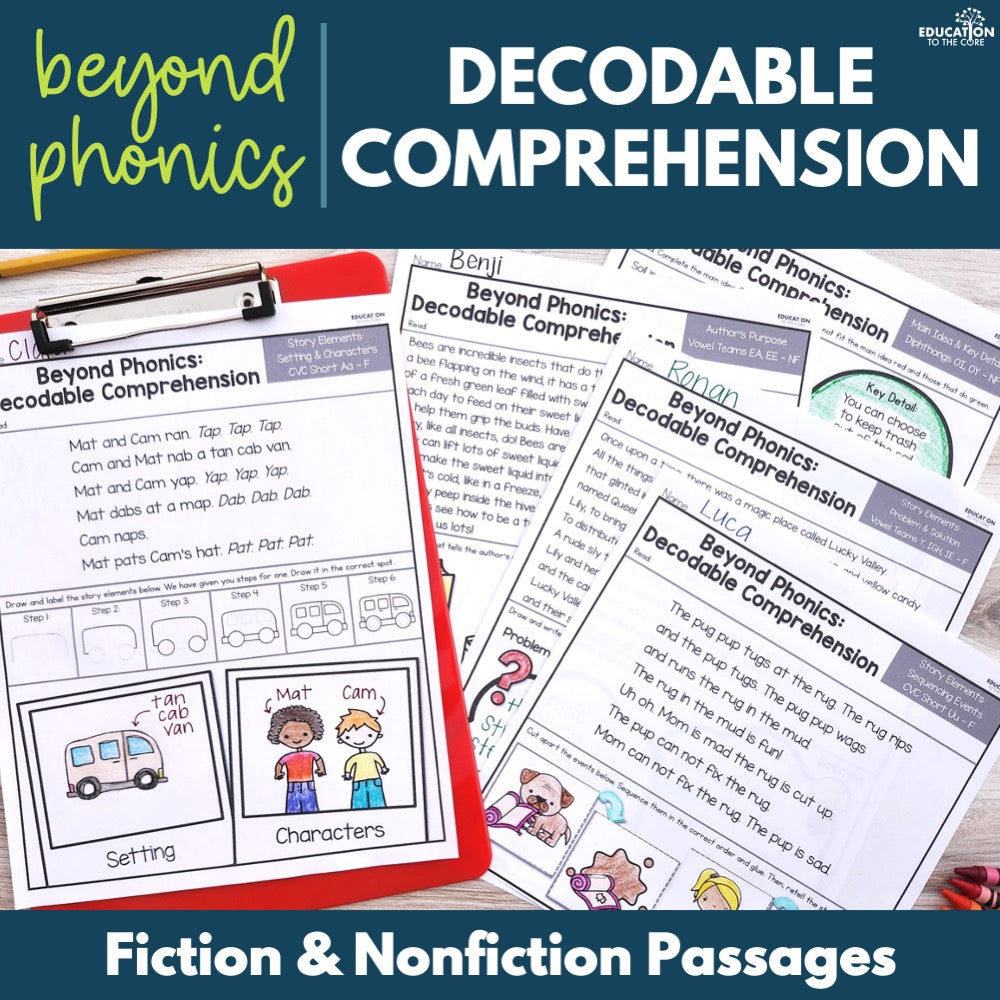 Decodable Passages w/ Reading Comprehension