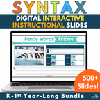 Syntax [Grammar] Digital Interactive Teaching Slides for K/1