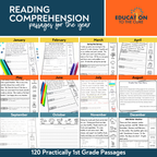 1st-3rd Grade Reading Comprehension Passages Bundle
