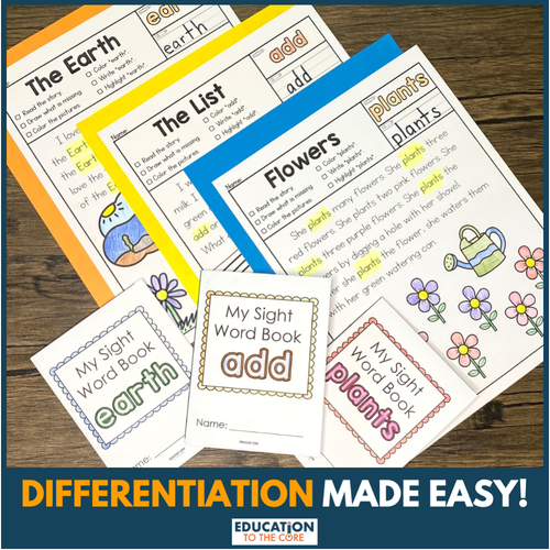 100 Sight Word Booklets for Fry Words 201-300