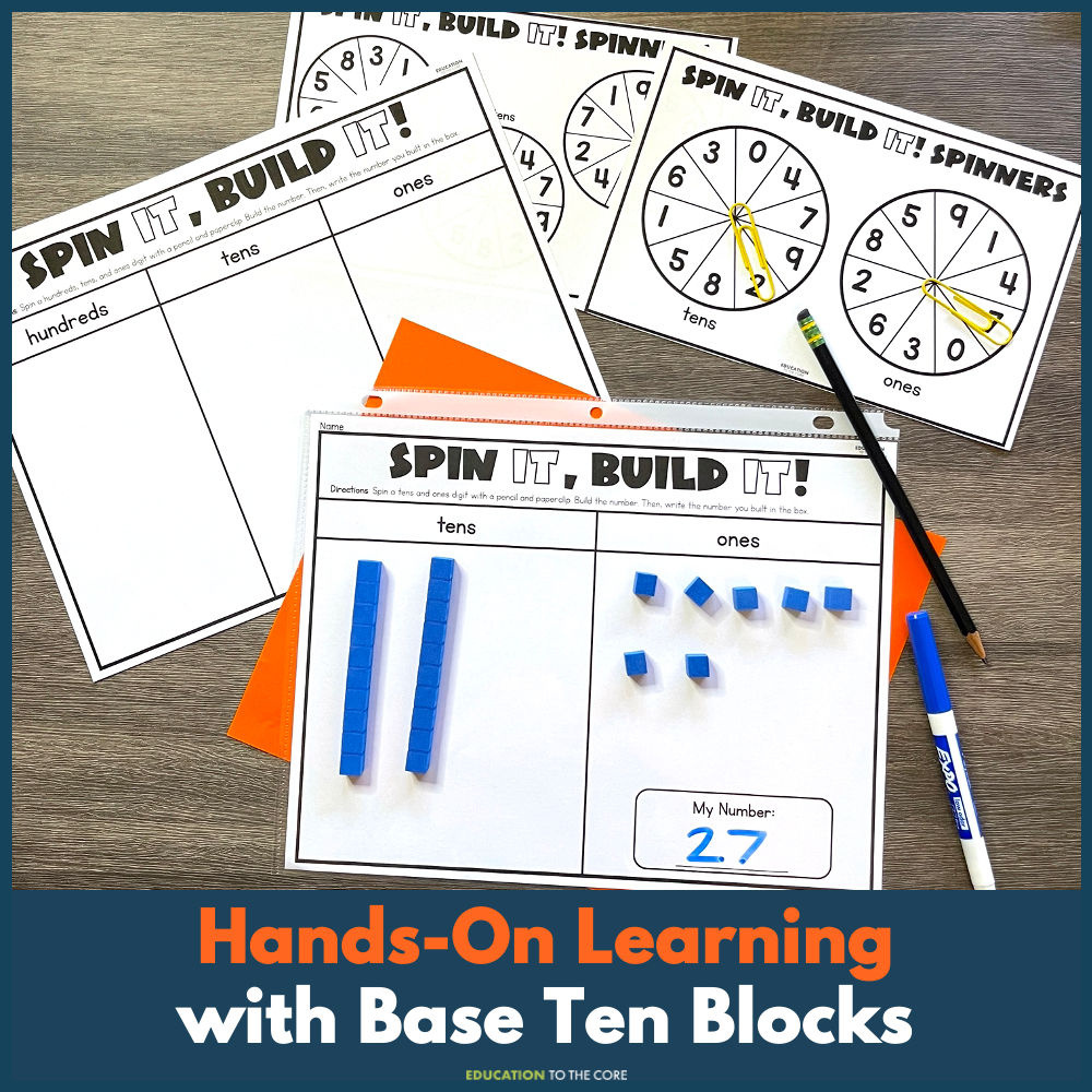 Base Ten No Prep Math Centers