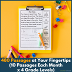1st-3rd Grade Reading Comprehension Passages Bundle