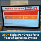 Syntax [Grammar] Digital Interactive Teaching Slides for K/1