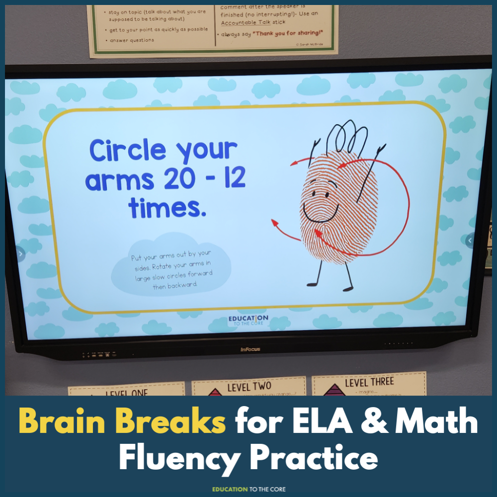 Brain Breaks Slides for First Grade