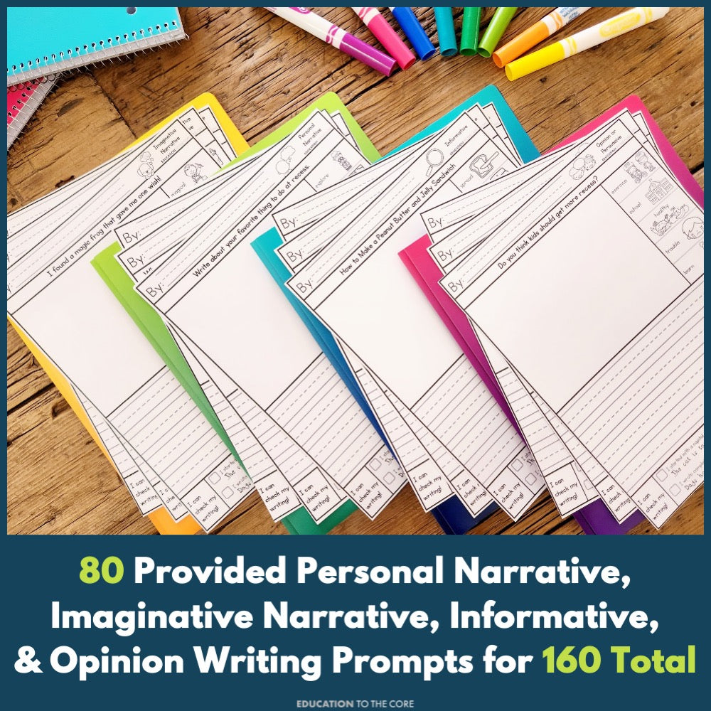 No Prep Writing Prompts with Self-Check Editing