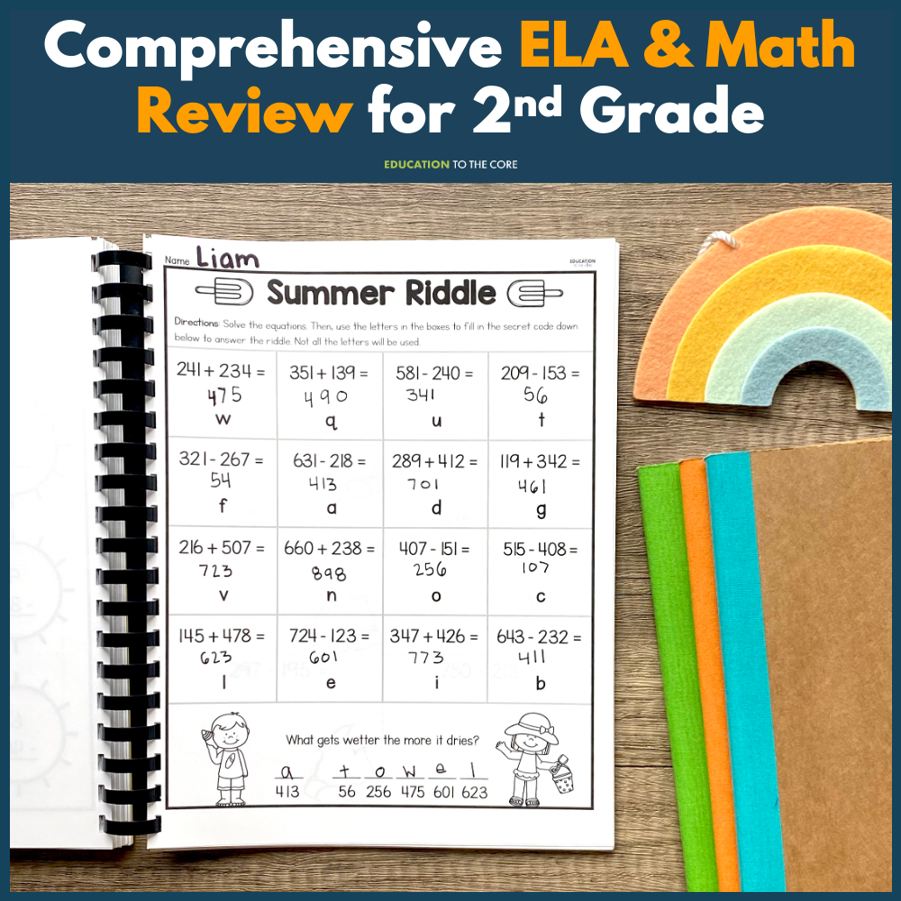 2nd Grade Summer Review Packet