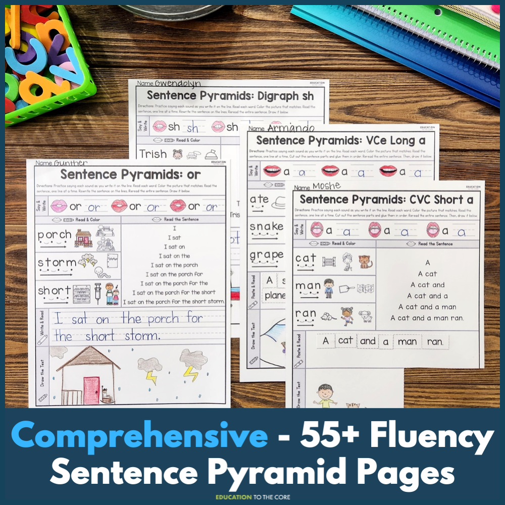 Decodable Fluency Sentence Pyramids