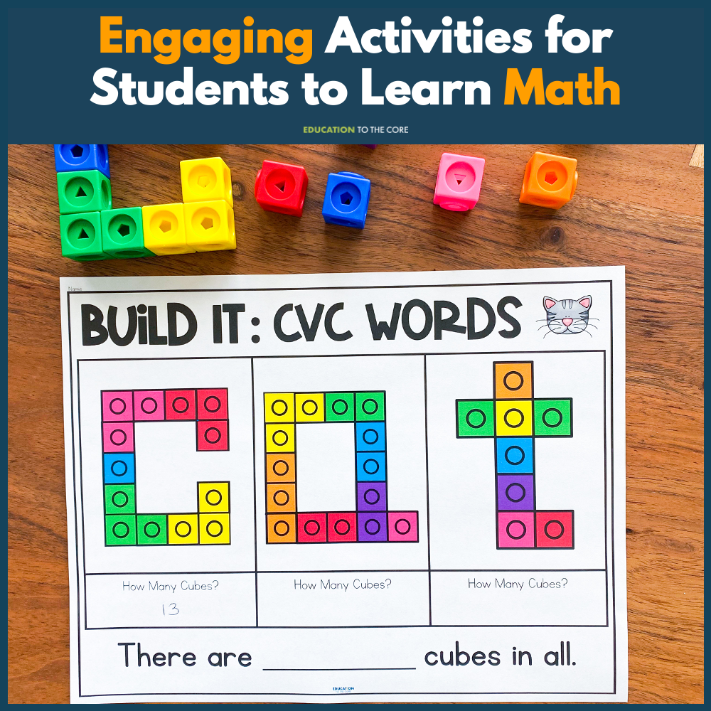 Counting Cubes No Prep Centers