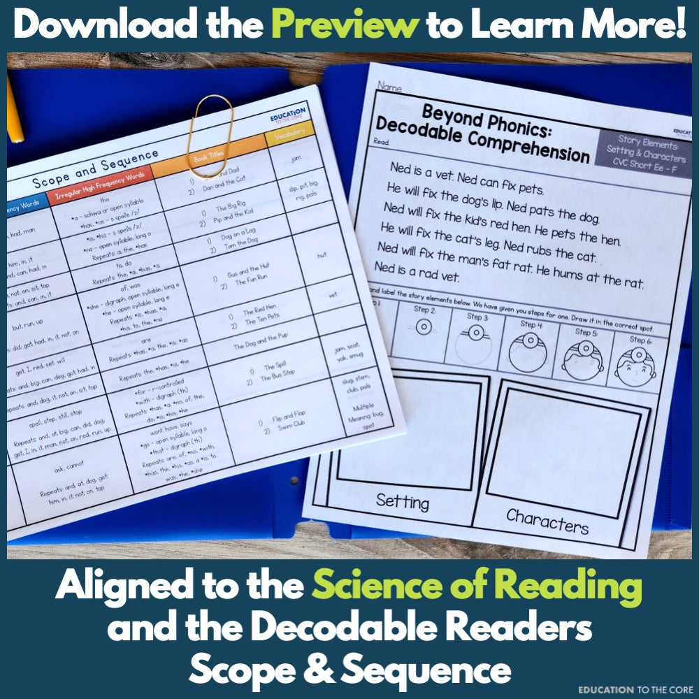 Decodable Passages w/ Reading Comprehension