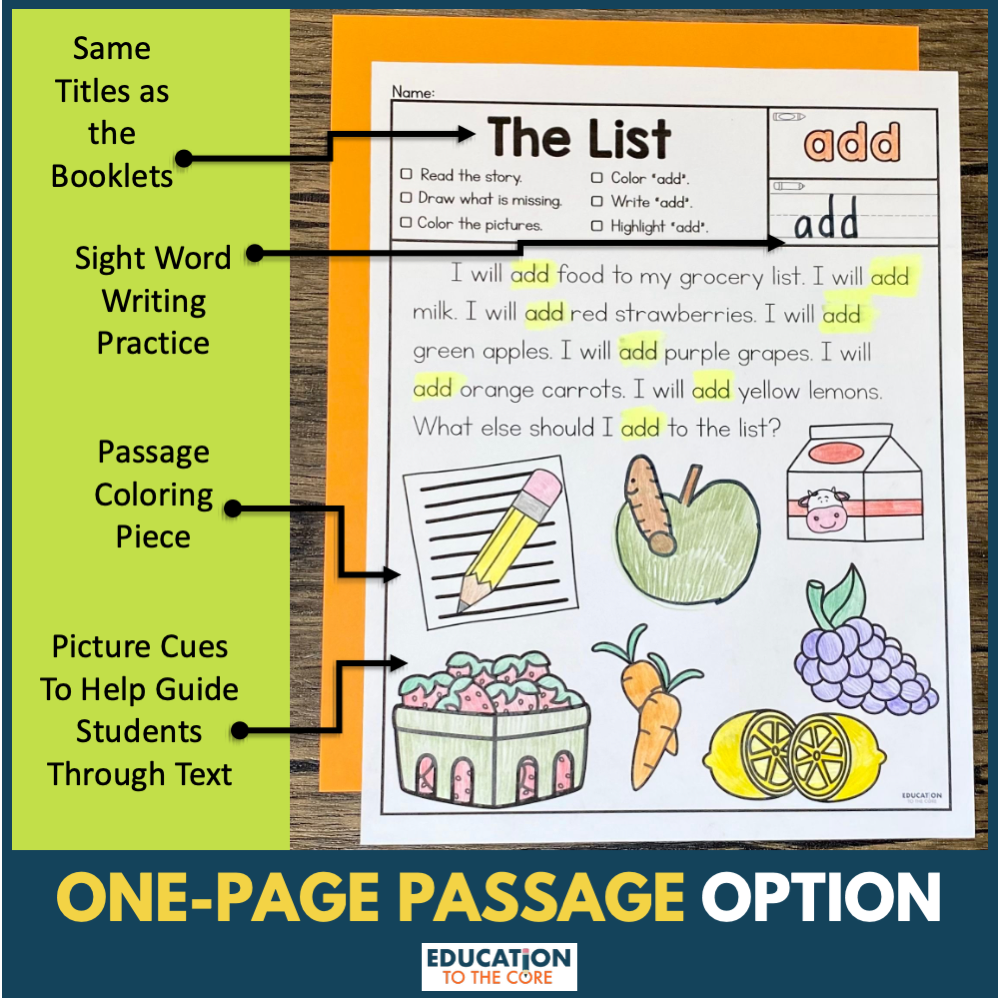 100 Sight Word Booklets for Fry Words 201-300