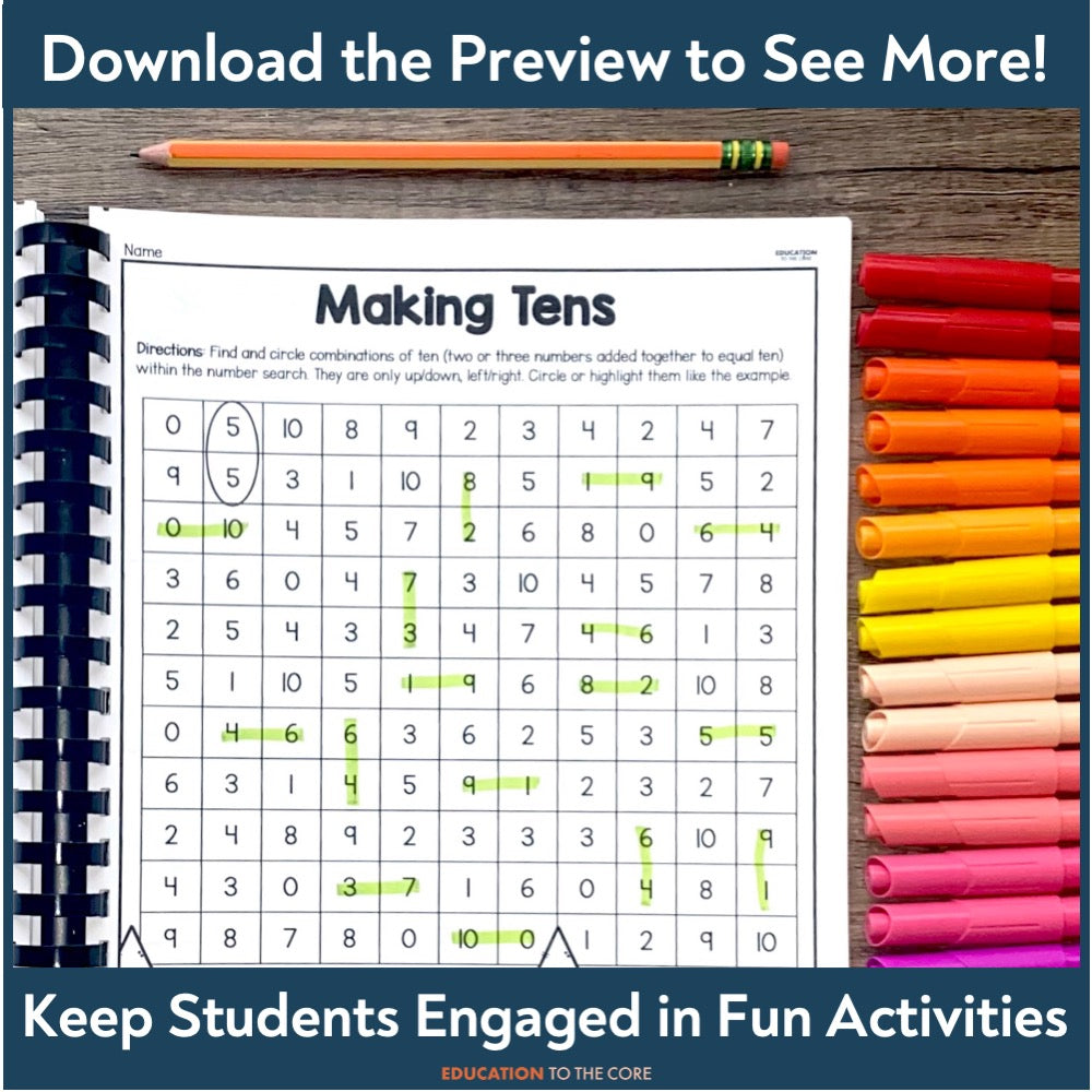 1st Grade Summer Review Packet